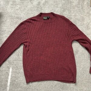 Red Mockneck Sweater